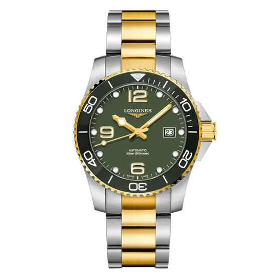 Pánské hodinky Longines HydroConquest Automatic L3.781.3.06.7, Verze: zelená 