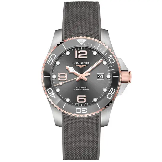 Pánské hodinky Longines HydroConquest Automatic L3.782.3.78.9, Verze: šedá 