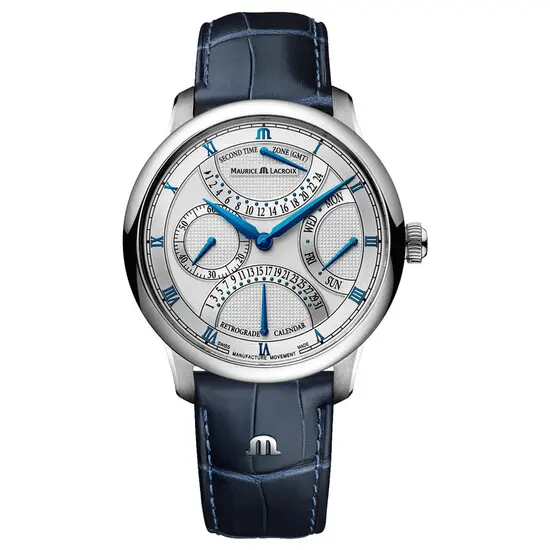 Pánské hodinky Maurice Lacroix Masterpiece Triple Retrograde MP6538-SS001-110-1, Verze: stříbrná 
