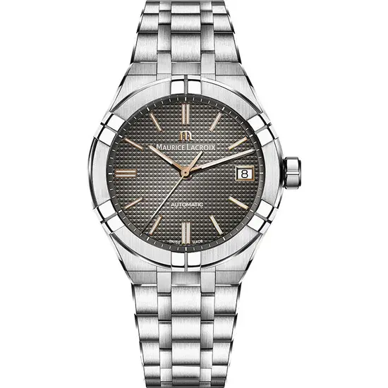 Pánské hodinky Maurice Lacroix Aikon Automatic 39 mm AI6007-SS002-331-1, Verze: šedá 