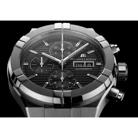 Pánské hodinky Maurice Lacroix Aikon Automatic Chronograph AI6038-SS001-330-1, Verze: černá2 , 3 image