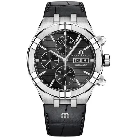 Pánské hodinky Maurice Lacroix Aikon Automatic Chronograph AI6038-SS001-330-1, Verze: černá2 