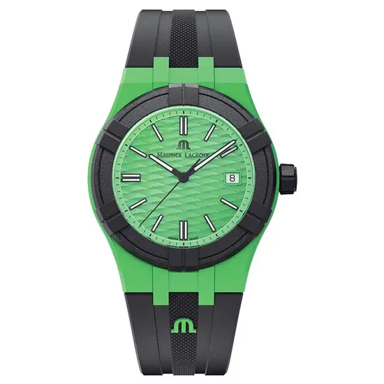 Hodinky Maurice Lacroix Aikon Tide AI2008-70070-300-0, Verze: zelená 
