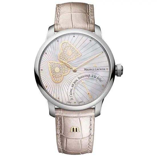 Dámské hodinky Maurice Lacroix Masterpiece Embrace MP6068-SS001-160-1, Verze: bílá 