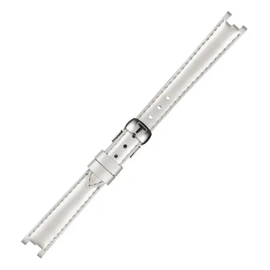 Řemínek Tissot T852.036.540, Verze: bílá, Šířka řemínku: 12 mm, Šířka u spony: 10 mm 
