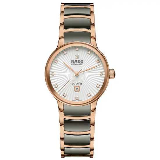 Dámské hodinky Rado Centrix Automatic Diamonds R30019742, Verze: šedá 