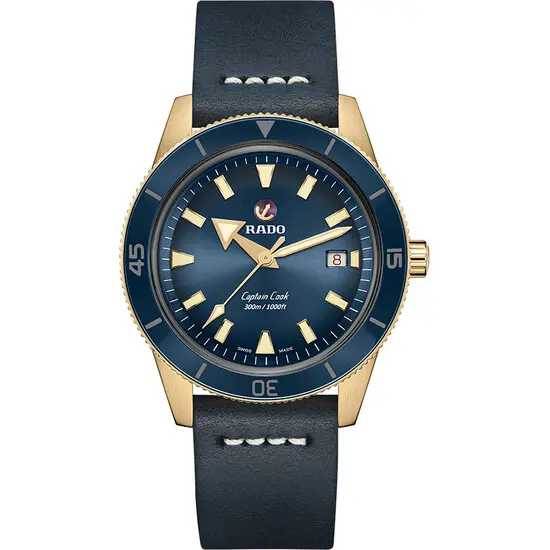 Pánské hodinky Rado Captain Cook R32504205 Bronze, Verze: modrá 