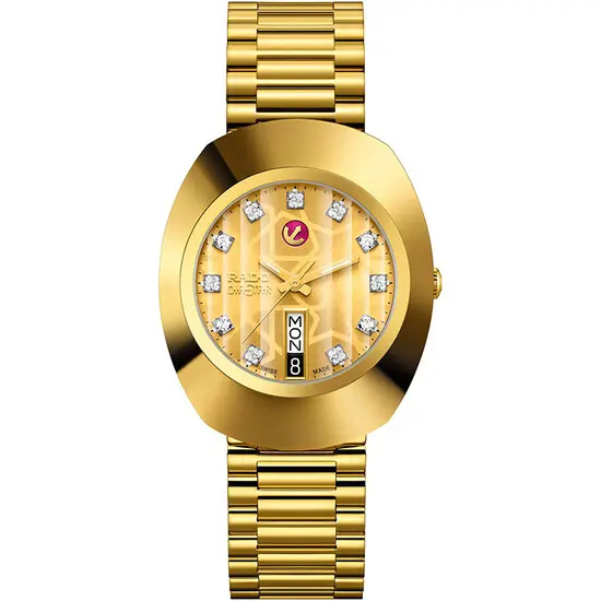 Pánské hodinky Rado Original Automatic R12413503, Verze: žluté zlato 