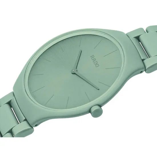 Hodinky Rado True Thinline Les Couleurs™ Le Corbusier R27096662, Verze: zelená , 2 image