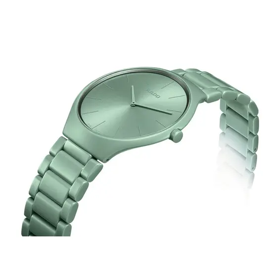 Hodinky Rado True Thinline Les Couleurs™ Le Corbusier R27096662, Verze: zelená , 6 image