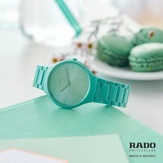 Hodinky Rado True Thinline Les Couleurs™ Le Corbusier R27096662, Verze: zelená , 9 image