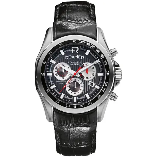 Pánské hodinky Roamer Rockshell Mark III Chrono 220837 41 55 02, Verze: černá3 