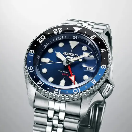 Pánské hodinky Seiko 5 Sports Blueberry GMT SKX Re-Interpretation SSK003K1, Verze: modrá , 2 image