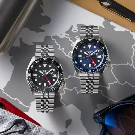 Pánské hodinky Seiko 5 Sports Blueberry GMT SKX Re-Interpretation SSK003K1, Verze: modrá , 7 image