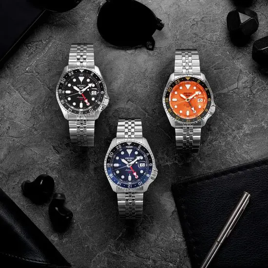 Pánské hodinky Seiko 5 Sports Blueberry GMT SKX Re-Interpretation SSK003K1, Verze: modrá , 6 image