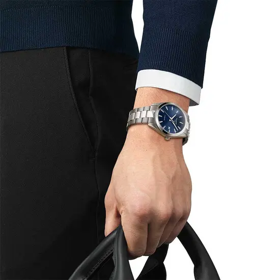Pánské hodinky Tissot Gentleman Titanium T127.410.44.041.00, Verze: modrá , 6 image