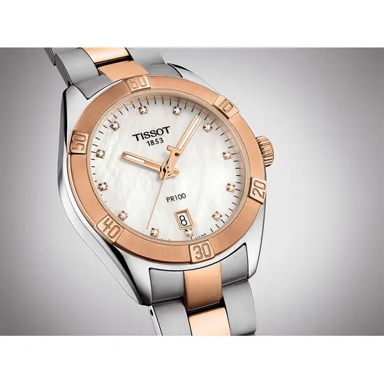 Dámské hodinky Tissot PR 100 Sport Chic Lady T101.910.22.116.00, Verze: bílá2 , 8 image