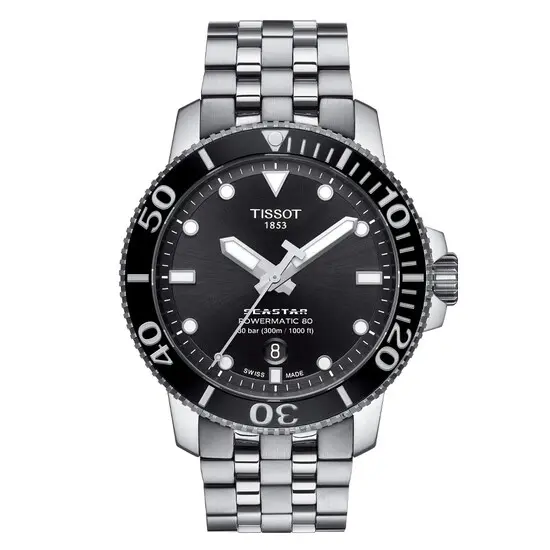 Pánské hodinky Tissot Seastar 1000 Powermatic 80 T120.407.11.051.00, Verze: černá 