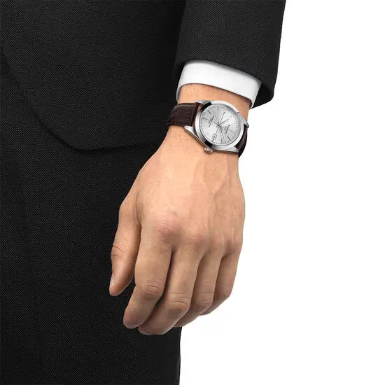 Pánské hodinky Tissot Gentleman Powermatic 80 Silicium T127.407.16.031.01, Verze: šedá , 4 image