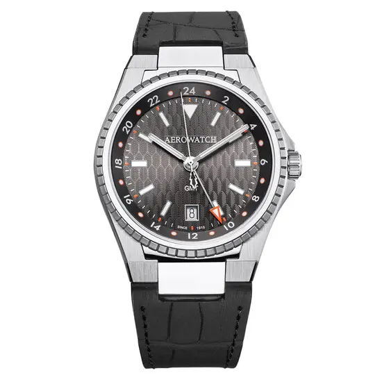 Pánské hodinky Aerowatch Milan GMT A 44999 AA01, Verze: černá 