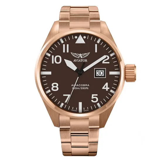 Pánské hodinky Aviator Airacobra P42 V.1.22.2.151.5, Verze: růžové zlato2 