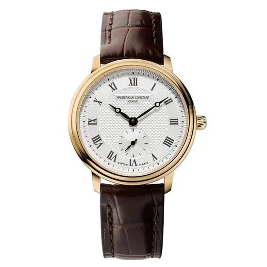 Dámské hodinky Frederique Constant FC-235M1S5 Slimline Ladies, Verze: hnědá 
