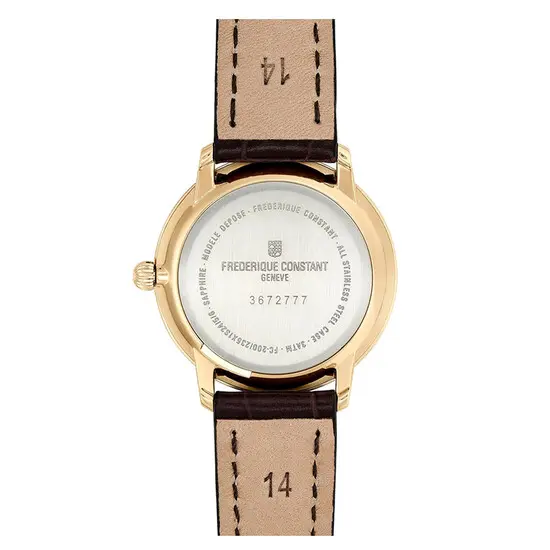 Dámské hodinky Frederique Constant FC-235M1S5 Slimline Ladies, Verze: hnědá , 2 image