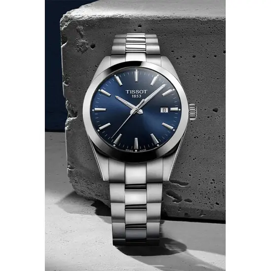 Pánské hodinky Tissot Gentleman T127.410.11.041.00, Verze: modrá2 , 8 image