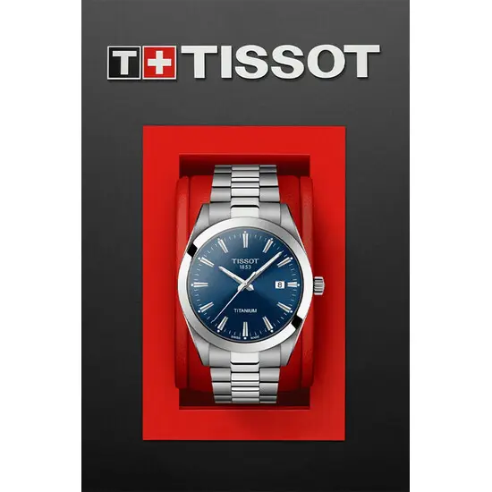 Pánské hodinky Tissot Gentleman Titanium T127.410.44.041.00, Verze: modrá , 5 image