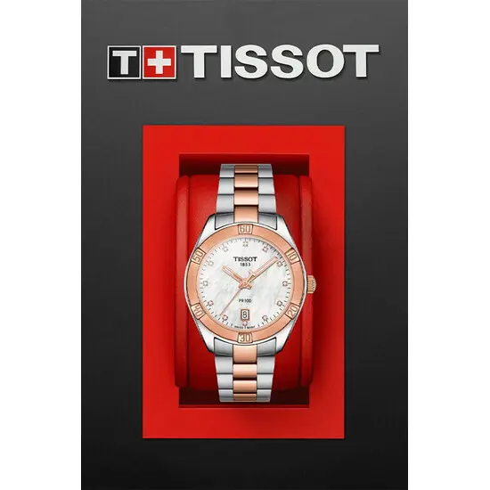Dámské hodinky Tissot PR 100 Sport Chic Lady T101.910.22.116.00, Verze: bílá2 , 5 image
