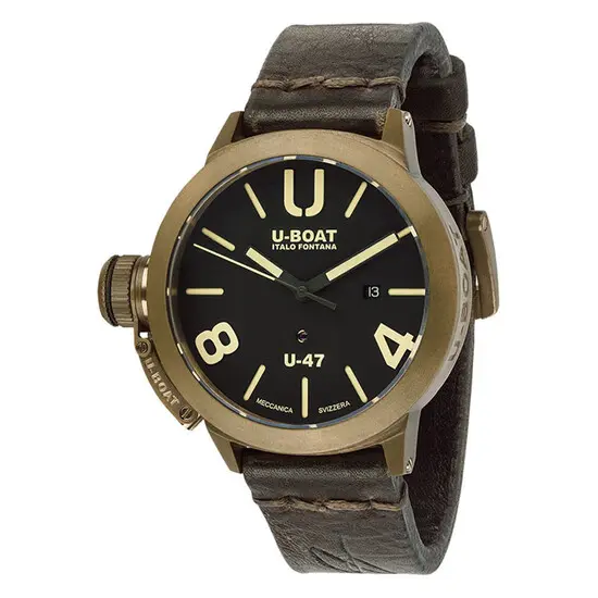 Pánské hodinky U-BOAT Classico U-47 Bronze 7797, Verze: hnědá2 
