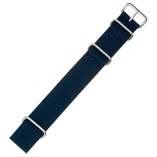 Řemínek NATO modrý 24 mm 
