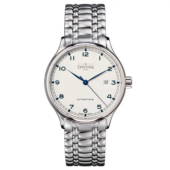Pánské hodinky Davosa Classic Automatic 161.456.11, Verze: bílá 