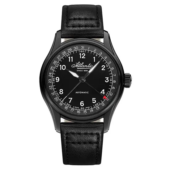 Pánské hodinky Atlantic Worldmaster Pointer Date 52782.46.63, Verze: černá3 
