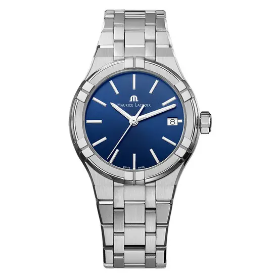 Dámské hodinky Maurice Lacroix Aikon Quartz AI1106-SS002-430-1, Verze: modrá 