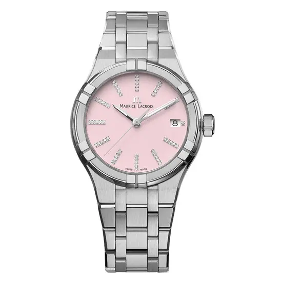 Dámské hodinky Maurice Lacroix Aikon Quartz Colours Edition AI1106-SS002-550-1, Verze: růžová 