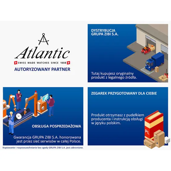Pánské hodinky Atlantic Seawave Chronograph 58466.45.61, Verze: žluté zlato , 7 image