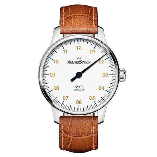 Pánské hodinky MeisterSinger No. 03 BM9901G, Verze: bílá 