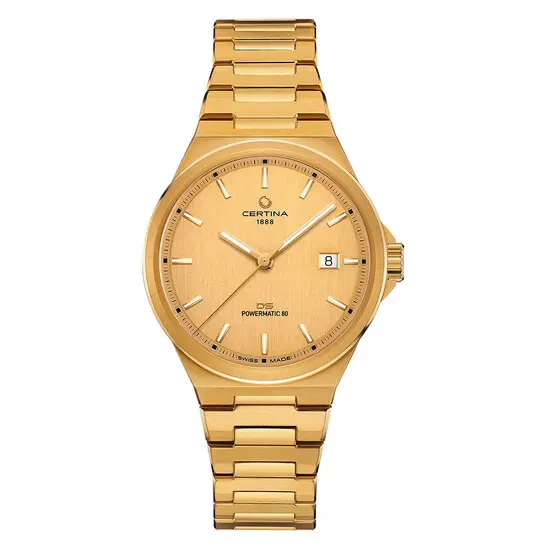 Hodinky Certina DS-7 Powermatic 80 C043.407.33.361.00, Verze: žluté zlato 