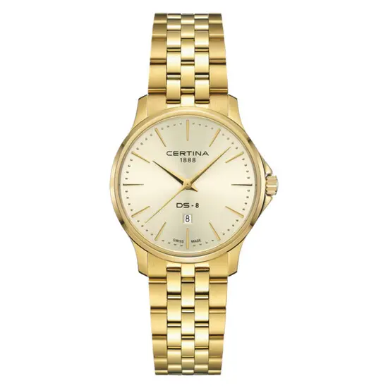 Dámské hodinky Certina DS-8 Lady C045.010.33.361.00, Verze: žluté zlato 