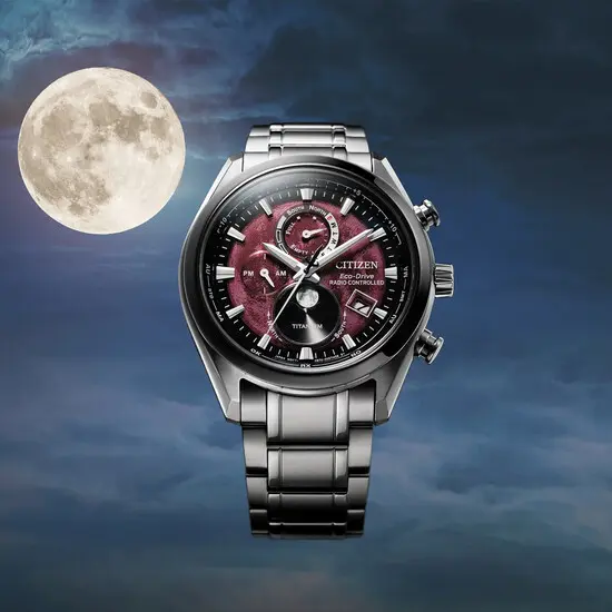 Pánské hodinky Citizen Tsukiyomi Moonphase BY1018-80X, Verze: červená , 9 image