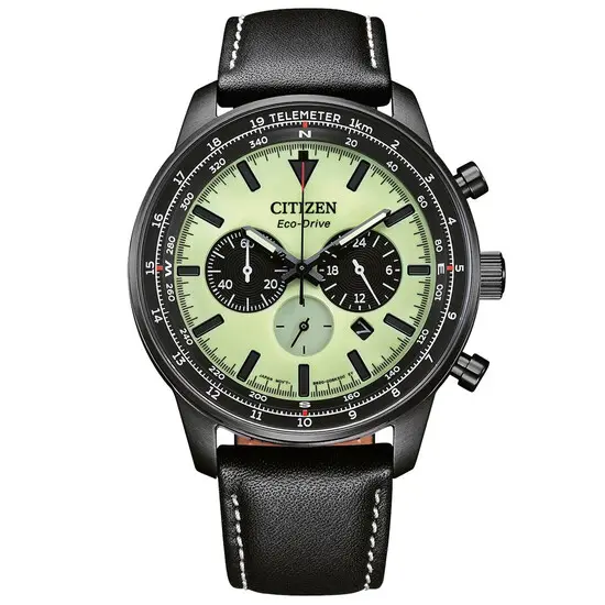 Pánské hodinky Citizen Aviation Chronograph CA4505-21X, Verze: černá 