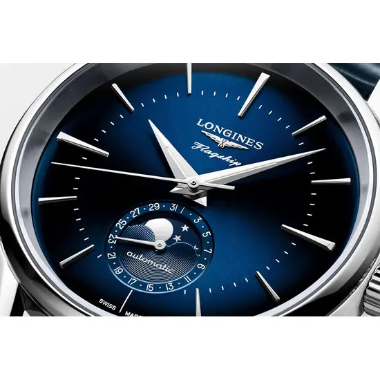 Pánské hodinky Longines Flagship Heritage L4.815.4.92.2, Verze: modrá , 5 image