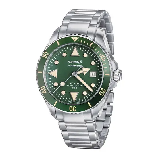 Pánské hodinky Eberhard Scafograf 300 MCMLIX 41034.09/VS CAD, Verze: zelená3 