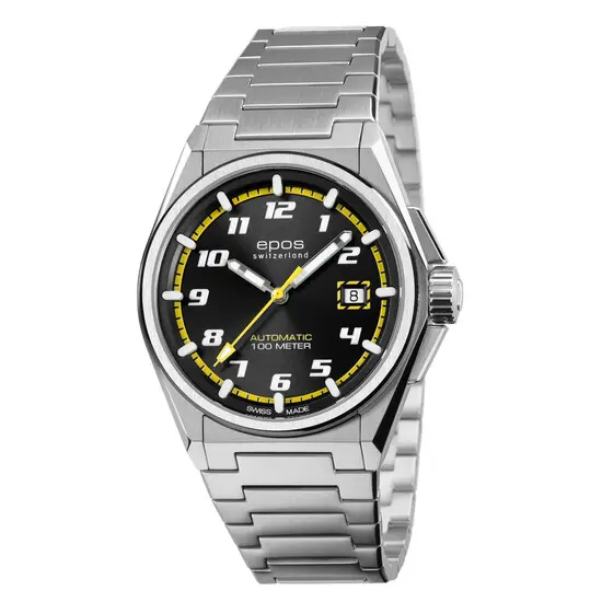 Pánské hodinky Epos Sportive 3505.132.20.55.30, Verze: žlutá 