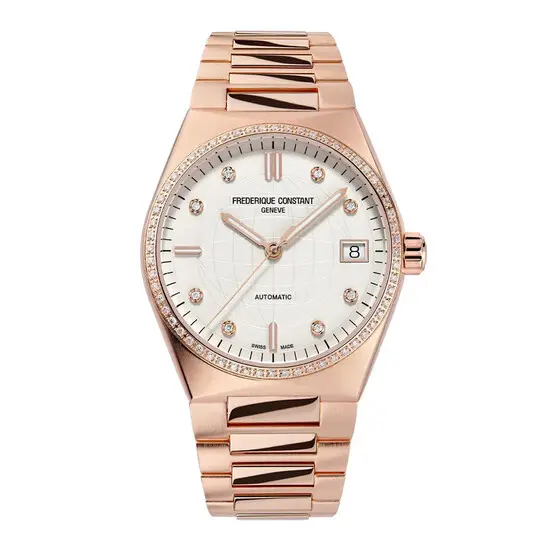 Dámské hodinky Frederique Constant Highlife Ladies Automatic FC-303VD2NHD4B, Verze: růžové zlato 