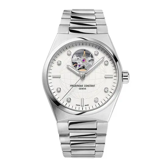 Dámské hodinky Frederique Constant Highlife Ladies Automatic Heart Beat FC-310SD2NH6B, Verze: stříbrná 