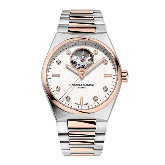 Dámské hodinky Frederique Constant Highlife Ladies Automatic Heart Beat FC-310VD2NH2B, Verze: růžové zlato 