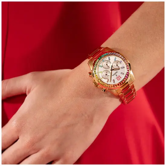 Dámské hodinky Festina Boyfriend Chronograph Rainbow F20639/2, Verze: růžové zlato , 5 image