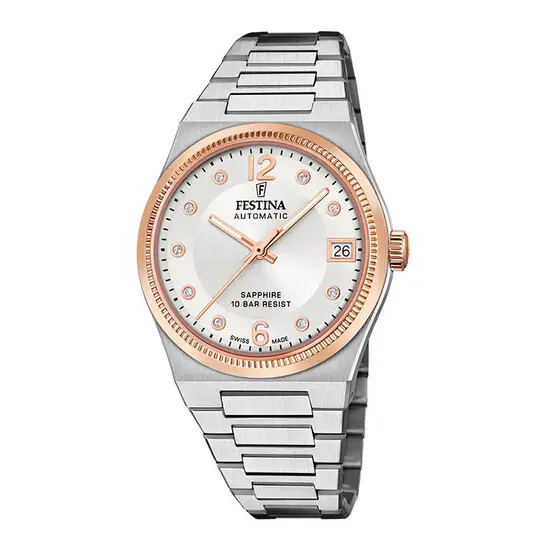 Dámské hodinky Festina Swiss Made F20031/1, Verze: stříbrná 